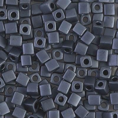 Miyuki Cube 1.8 mm 2001 Matted Gunmetal — Imaginea 1