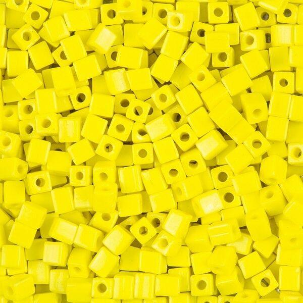 Miyuki Cube 3mm 0404 Op. Yellow — Imaginea 1