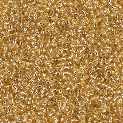 Margele De Nisip Miyuki 15/0 0002 Lined Lt. Gold — Imaginea 1