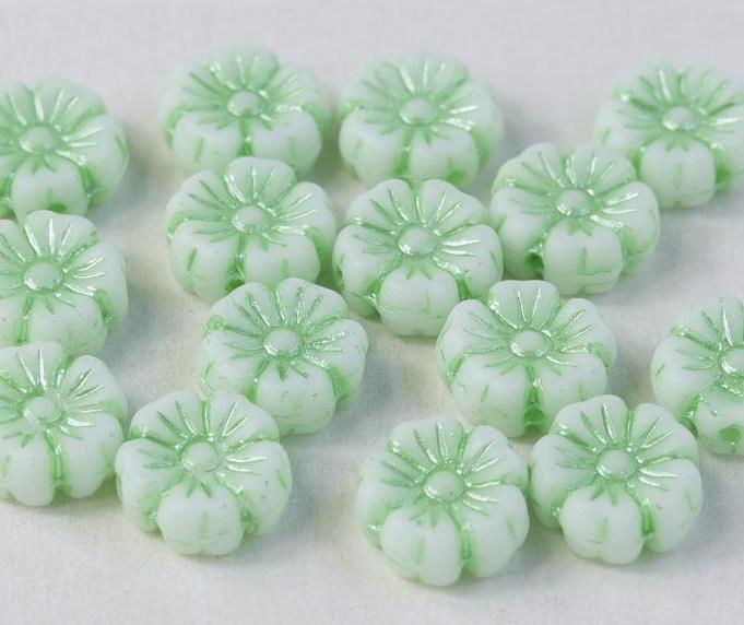 Margele Floare 9mm 54322/03000 Lime — Imaginea 1
