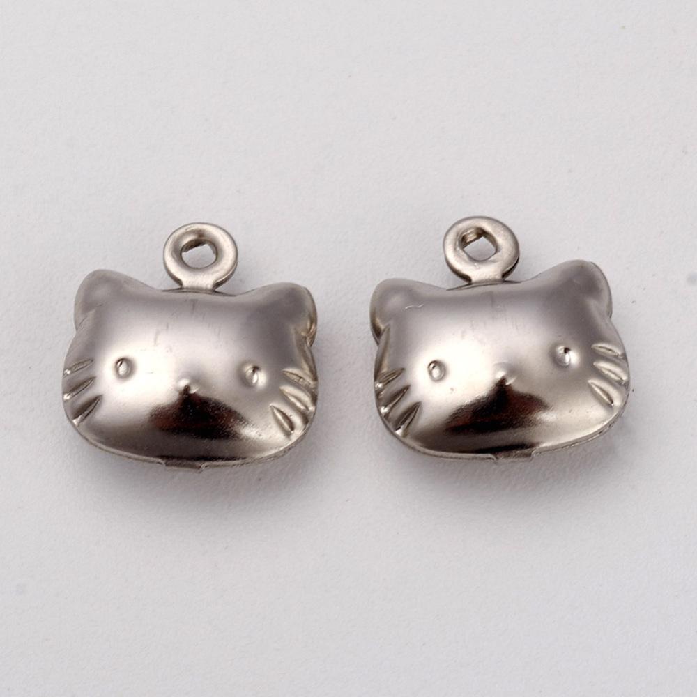 Pandant 316 Otel Inoxidabil Pisica 10x10x4mm — Imaginea 1