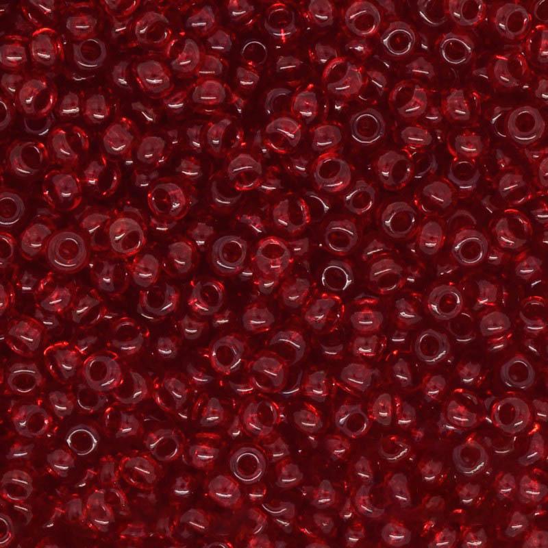 Margele de nisip preciosa Ornela 6/0 19001/90090 Transparent Dk Red — Imaginea 1