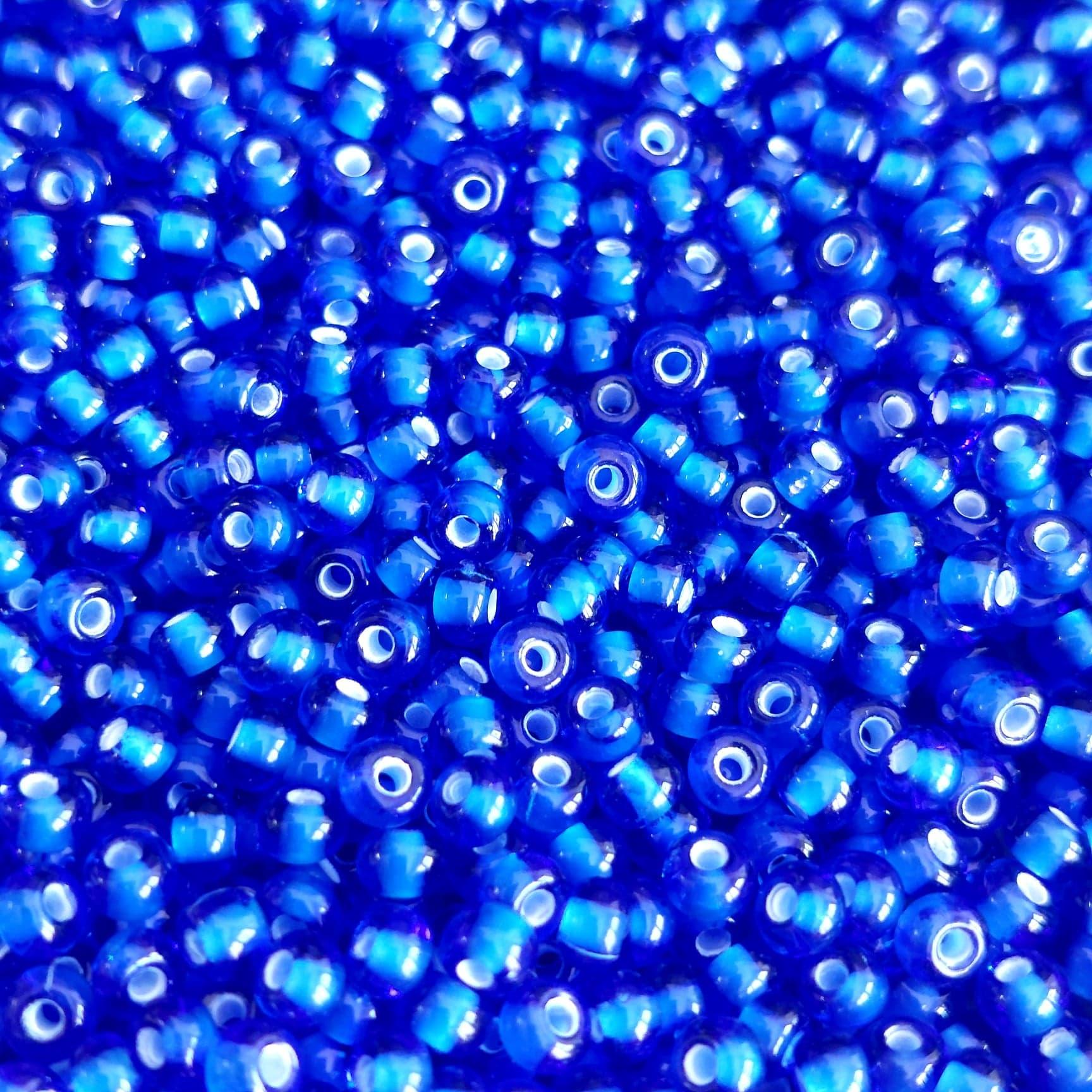 Margele De Nisip Preciosa Ornela 6/0 19001/35086 Inside White Colour Cobalt — Imaginea 1