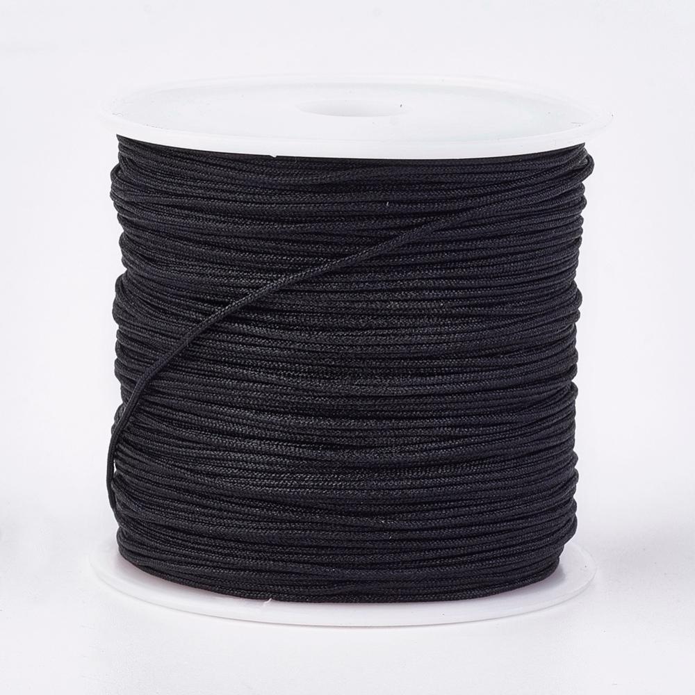 Bobina Snur Bratari 0.8mm Negru 45m — Imaginea 1