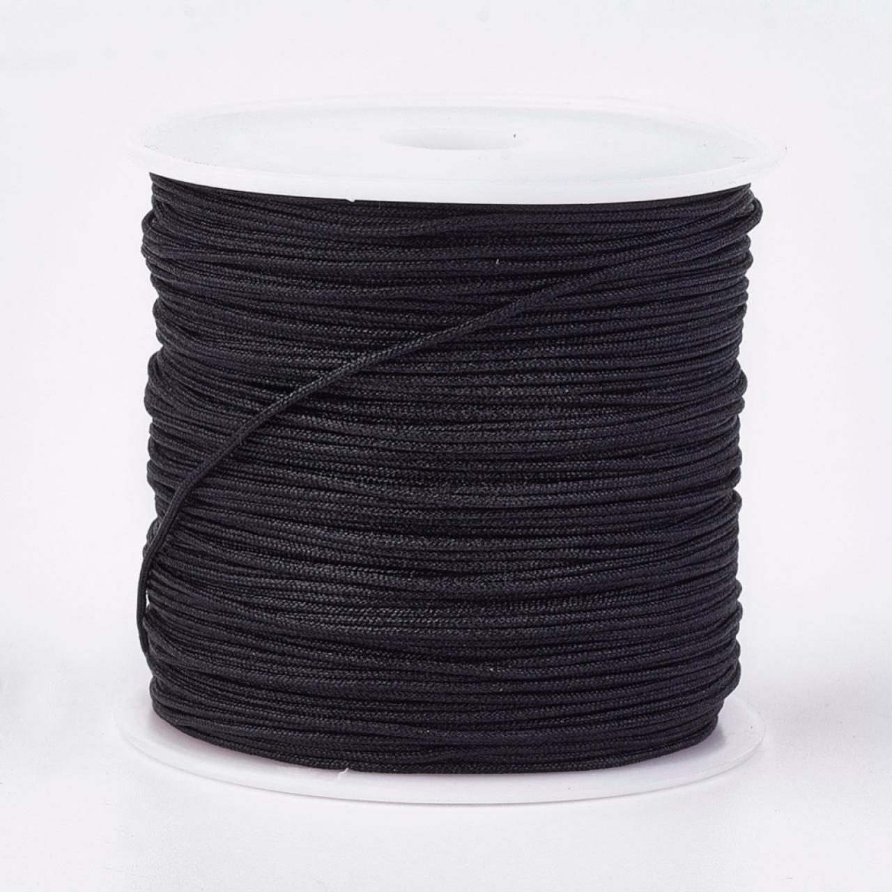 Bobina Snur Bratari 0.8mm Negru 45m — Imaginea 1