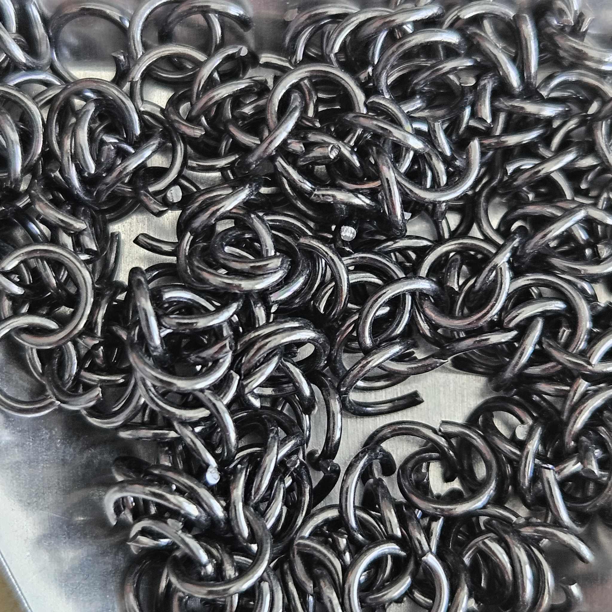 Zale deschise 6mm negre 5gr — Imaginea 1