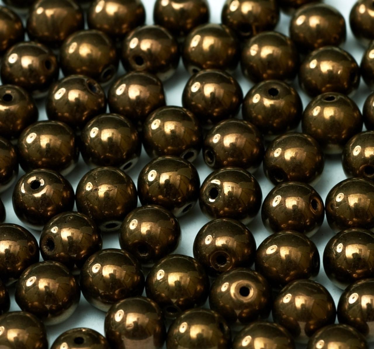 Margele Rotunde 6mm 14415/23980 Jet Bronze