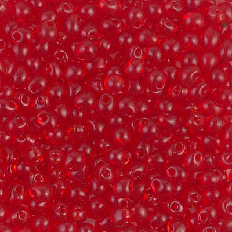 Miyuki Drop 3.4mm 0140 Transparent Light Red — Imaginea 1