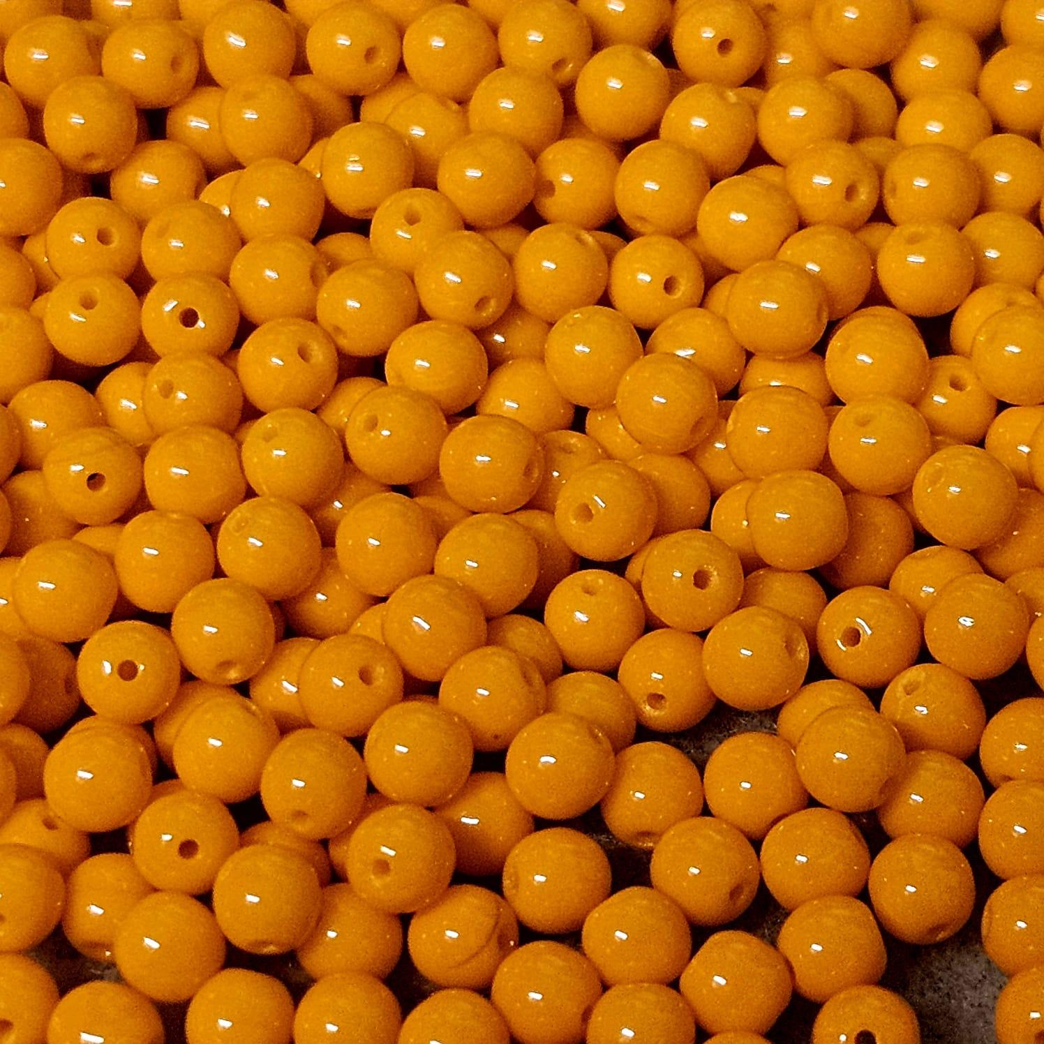 Margele Rotunde 4mm 93130 Opaque Bright Orange — Imaginea 1