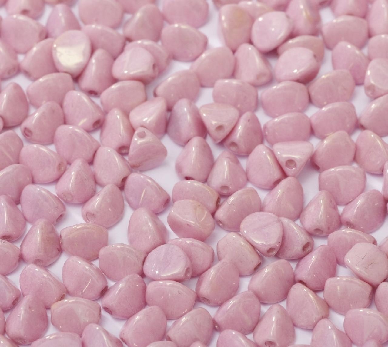 Margele Pinch 5x3mm 14494/03000 Chalk White Lila Luster Pink
