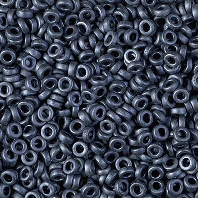 Miyuki Spacer 2,2x1 2001 Matted Gunmetal — Imaginea 1