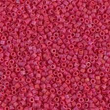 Delica 10/0 DB100362 Opaque Red AB Matted — Imaginea 1
