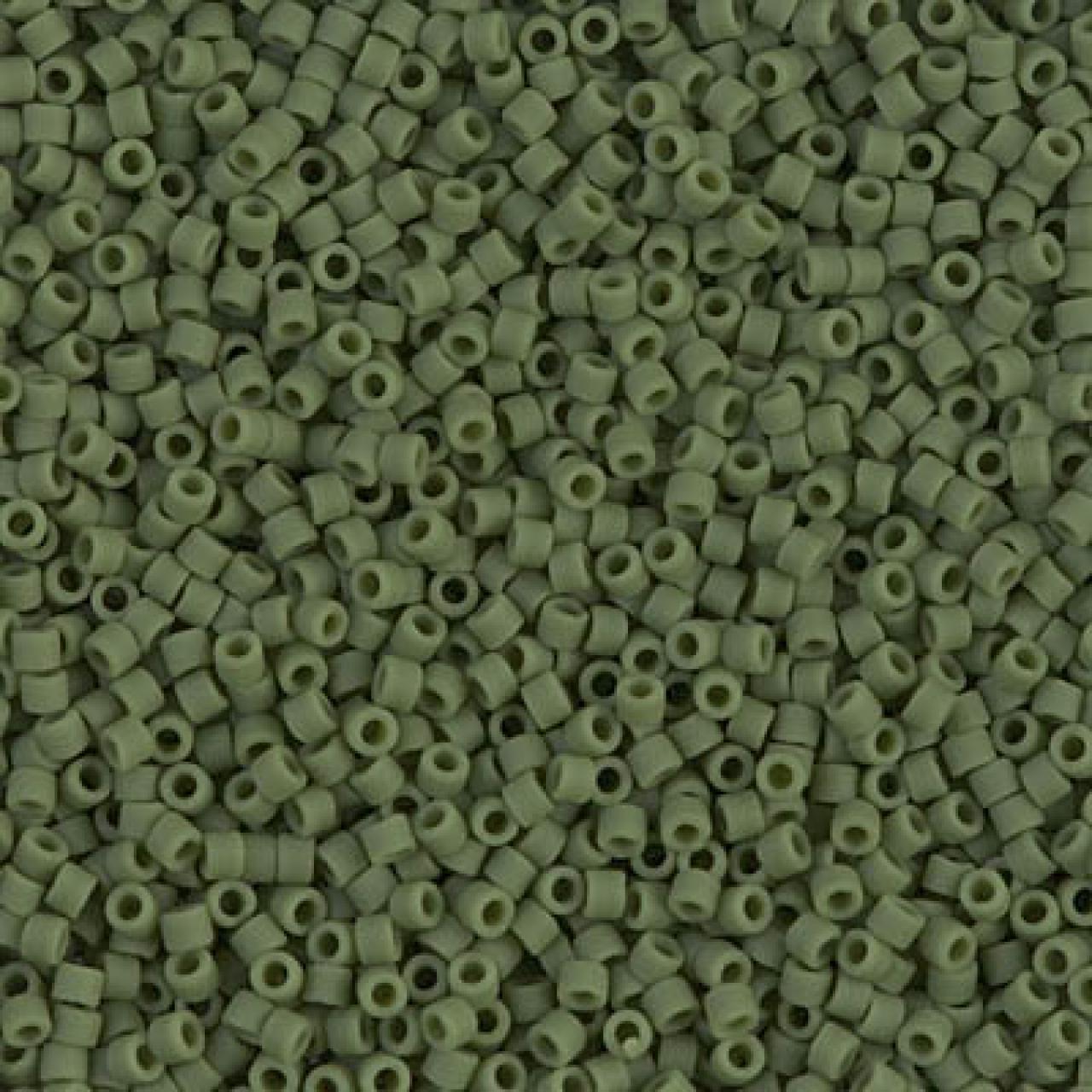 Delica 11/0 DB1585 Matted Op. Avocado