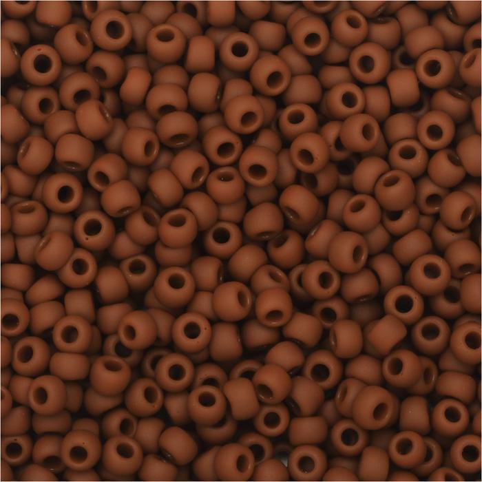 Margele Toho 15/0 0046LF Opaque Frosted Terra Cotta — Imaginea 1