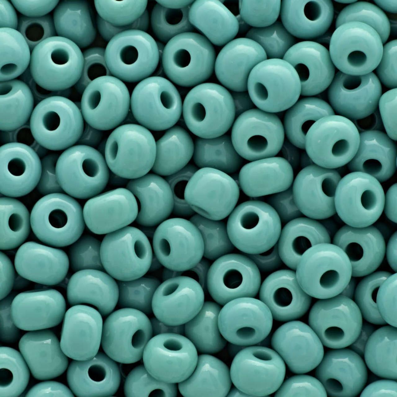 Margele de nisip Preciosa Ornela 6/0 19001/63130 Op. Green Turquoise
