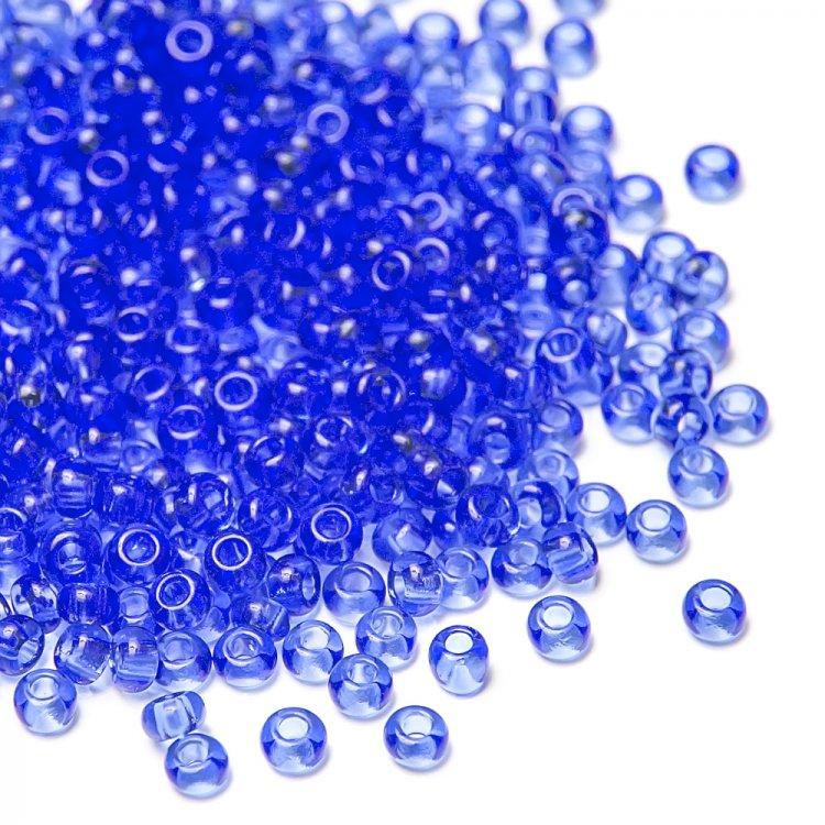 Margele de nisip Preciosa Ornela 10/0 19001/30050 Transparent Sapphire — Imaginea 1