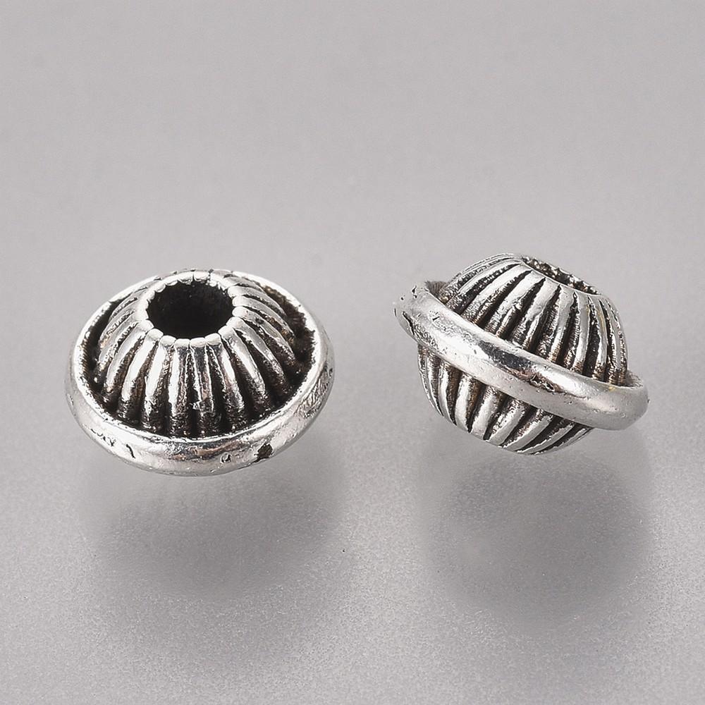 Spacer argintiu antichizat 7x5mm — Imaginea 1