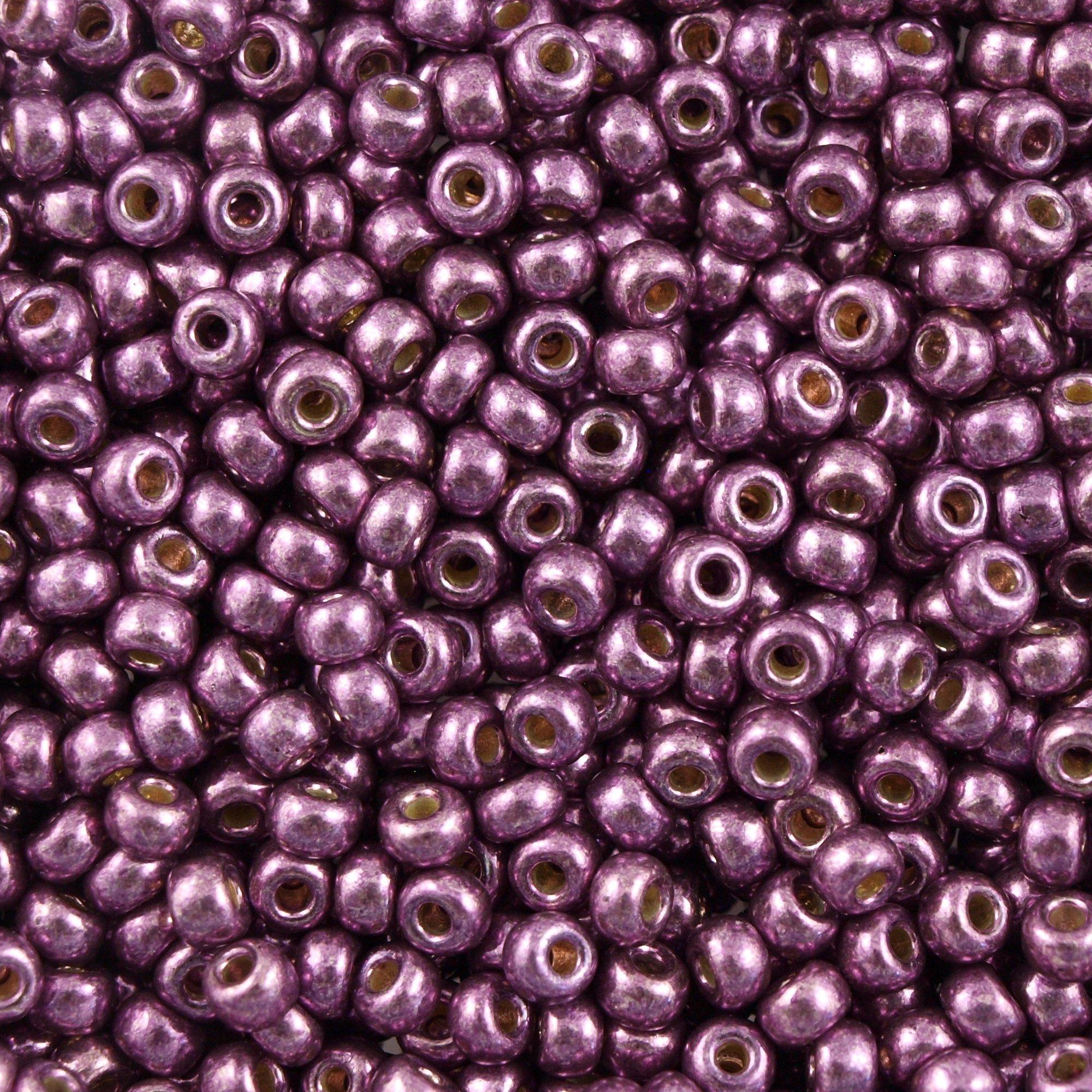 Margele de nisip Miyuki 6/0 4220 Duracoat Galvanized Eggplant — Imaginea 1