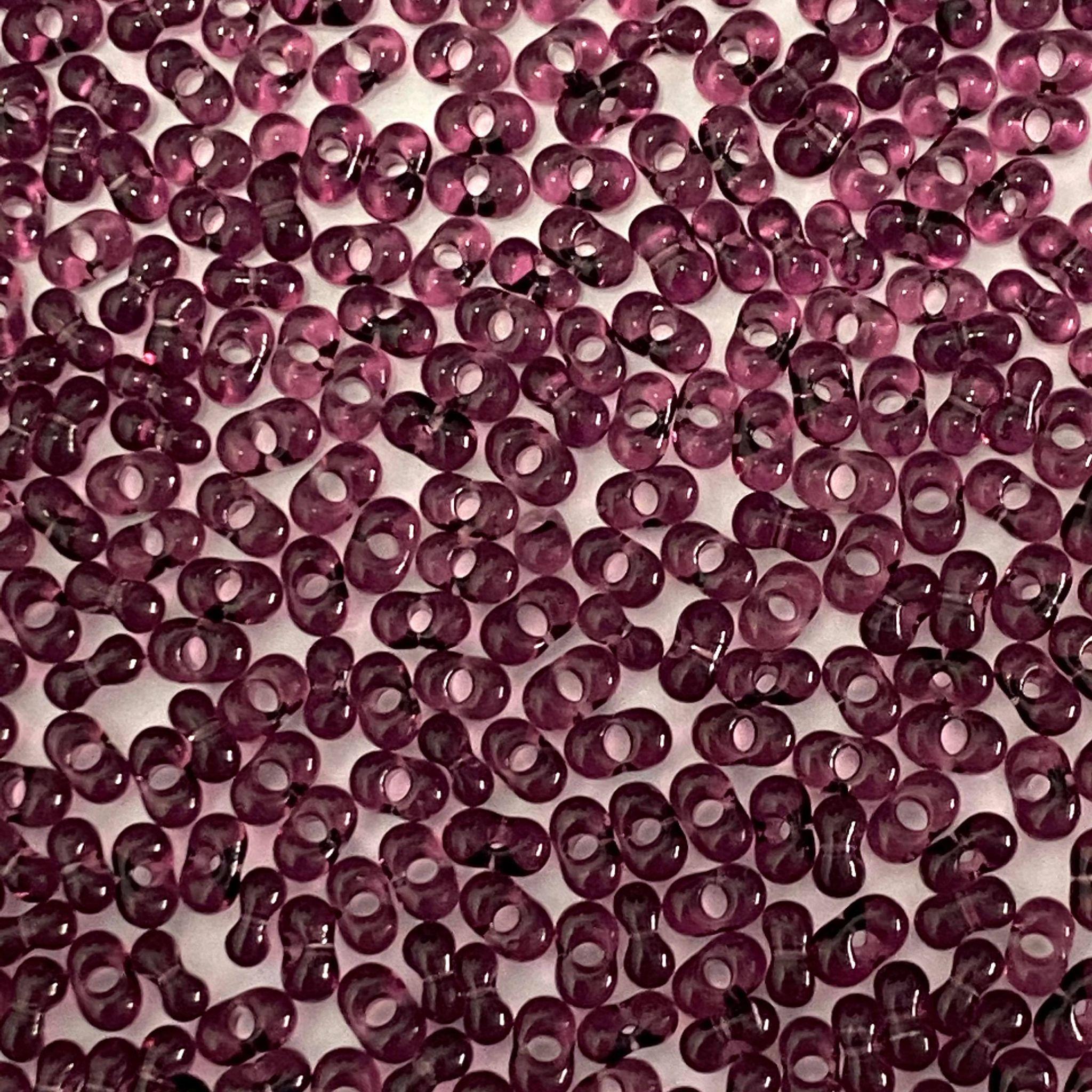 Preciosa Farfalle 2x4mm 20060 Transparent Amethyst — Imaginea 1