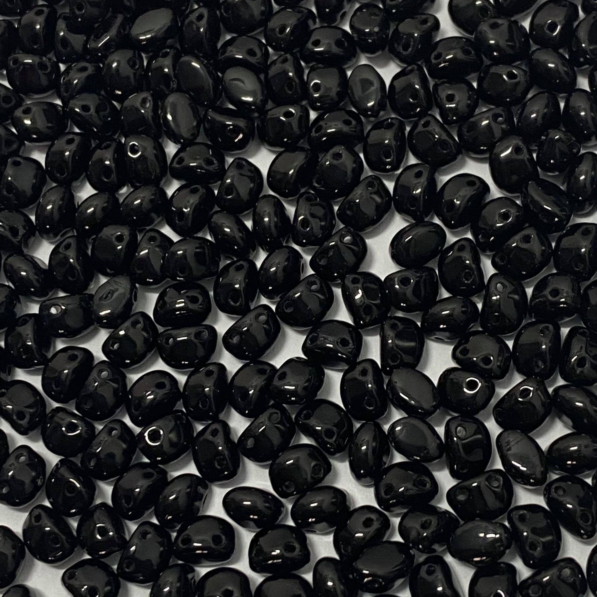 Margele Candy Oval 6x8mm 23980 Black — Imaginea 1