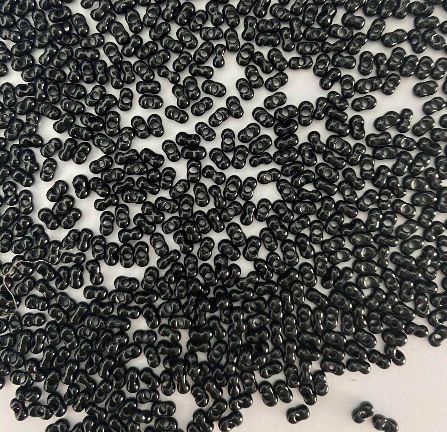 Preciosa Farfalle 2x4mm 23980 Black — Imaginea 1