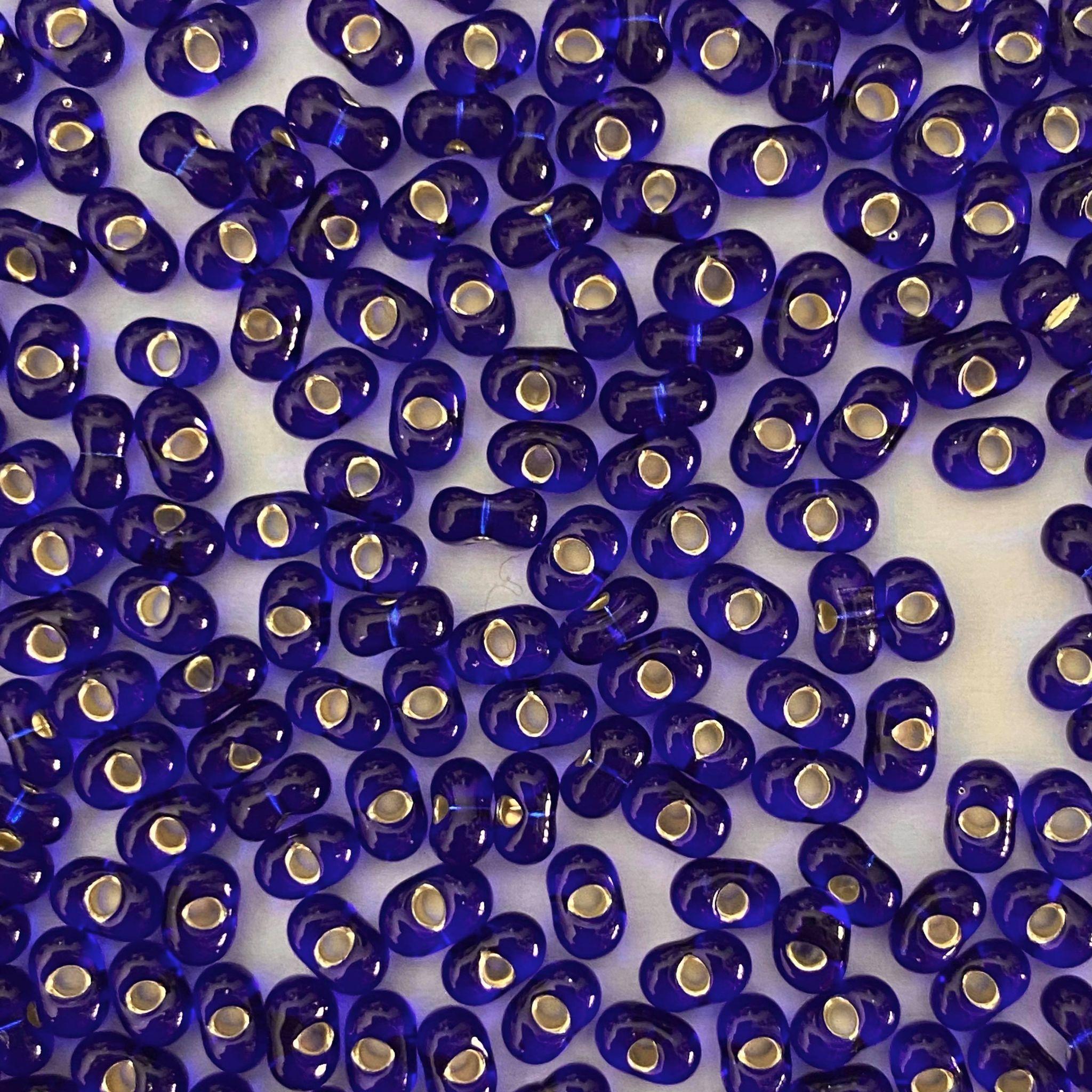 Preciosa Farfalle 2x4mm 37100 Silverlined Blue — Imaginea 1