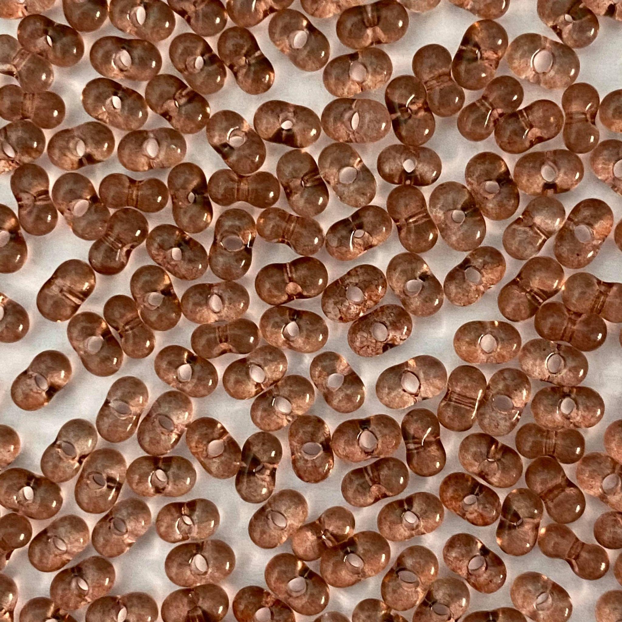 Preciosa Farfalle 2x4mm 01612 Transparent Brown — Imaginea 1
