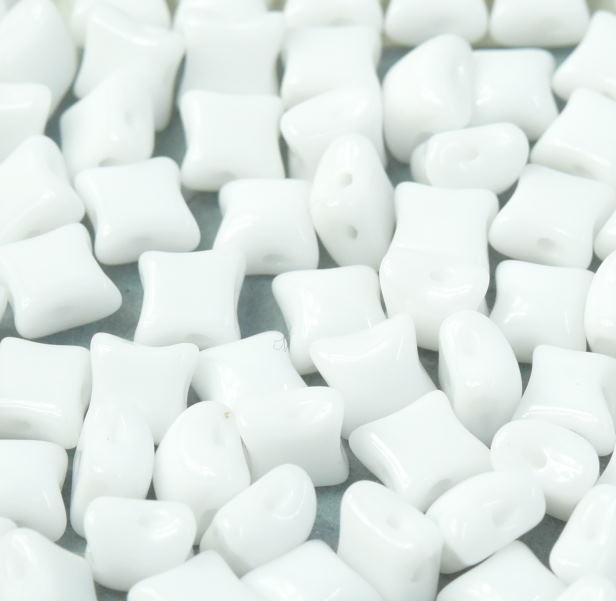 Margele Wibeduo 8x8mm 03000 White — Imaginea 1