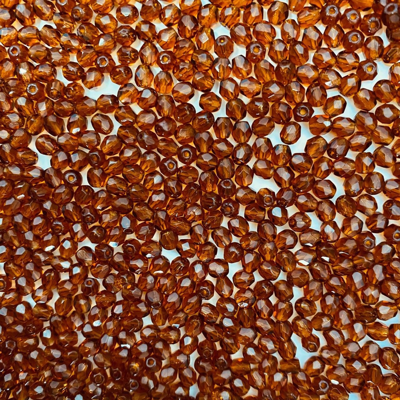 Margele Cehesti Fire-Polish 8mm 10120 Dk Topaz
