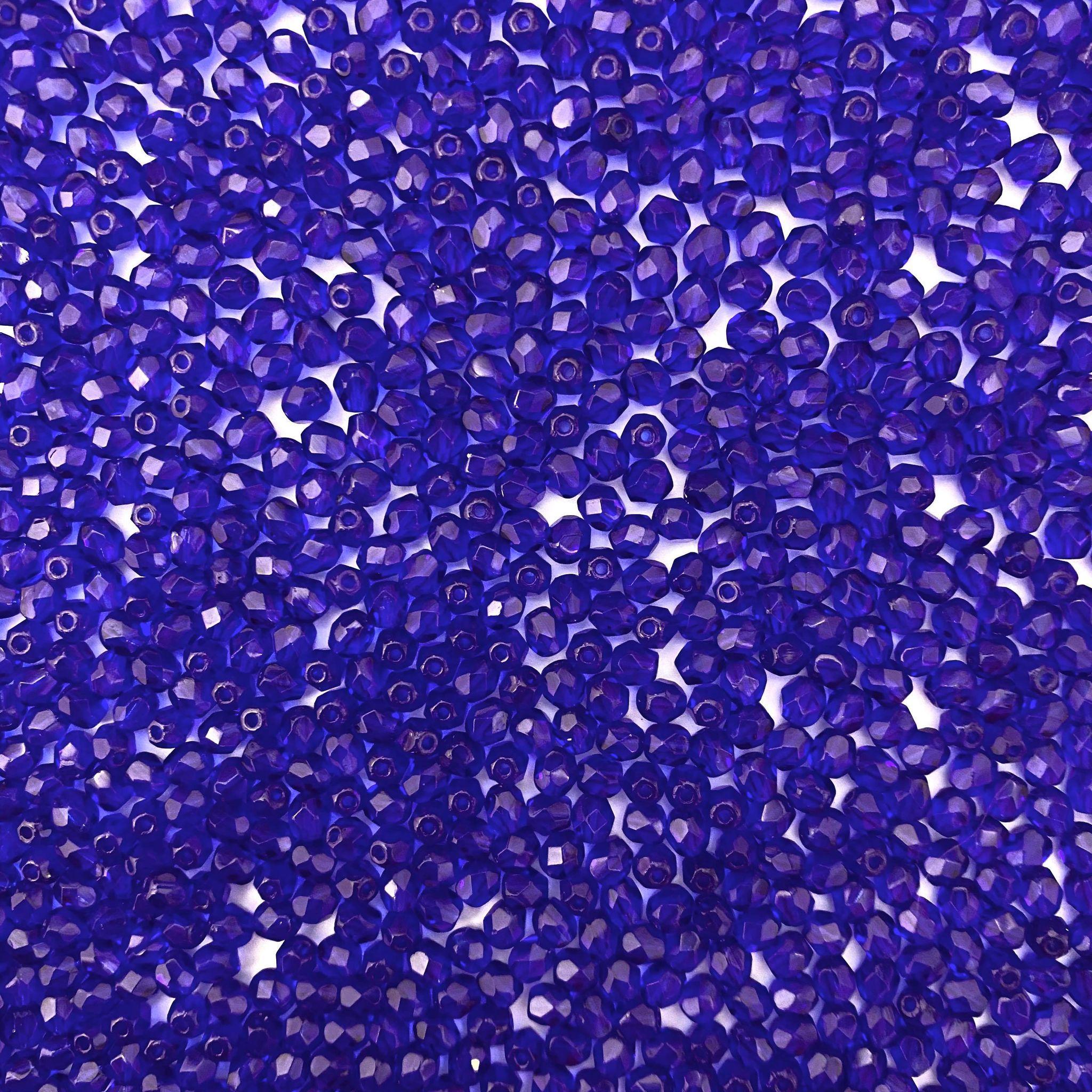 Margele Cehesti Fire-Polish 8mm 30090 Cobalt — Imaginea 1