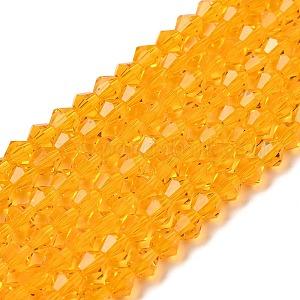 Biconice Sticla 6x6mm Orange — Imaginea 1