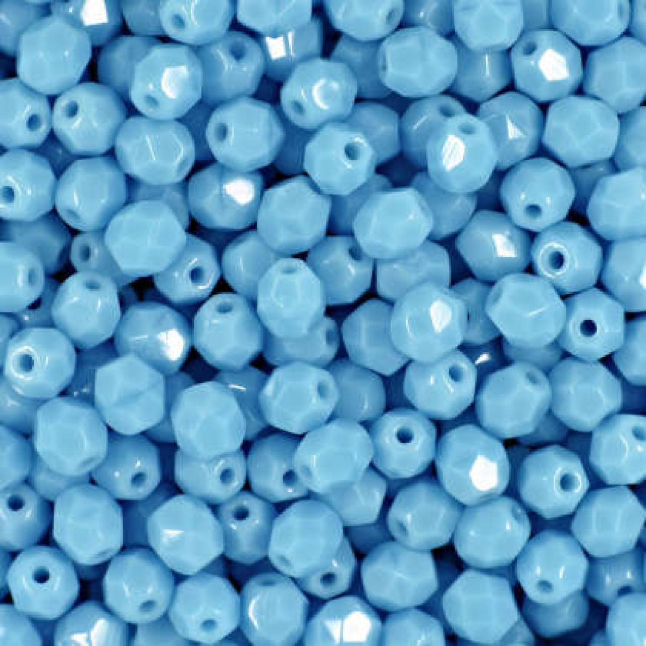 Margele Cehesti Fire-Polish 4mm 63020 Sky Blue Coral