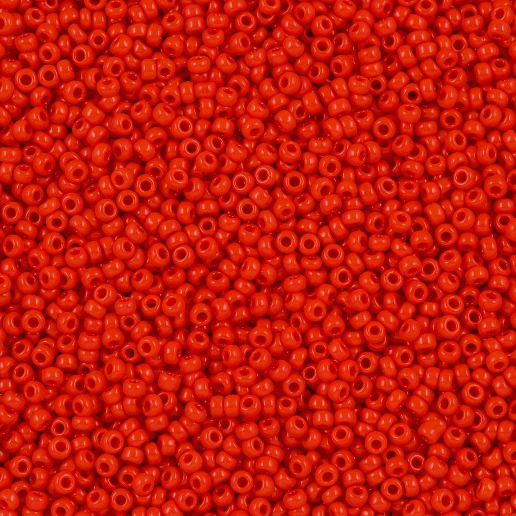 Margele De Nisip Miyuki 8/0 0407 Opaque Vermilion Red — Imaginea 1