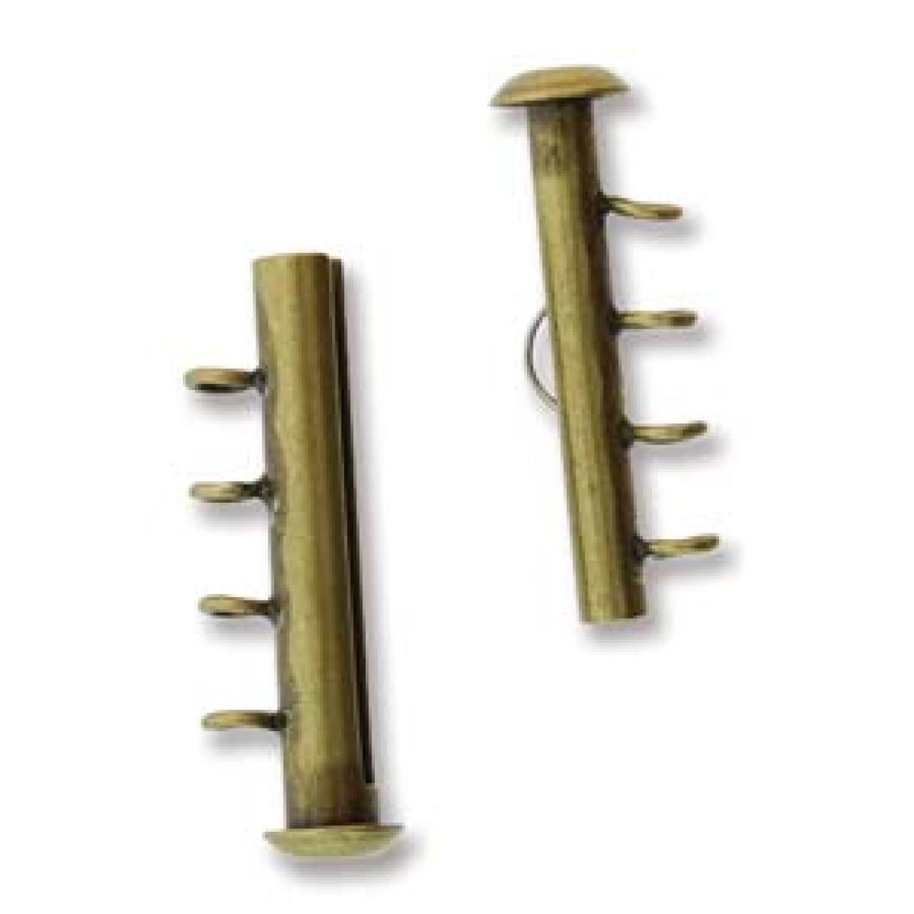 Inchizatoare 26mm Vertical Multisir Antique Gold Plated — Imaginea 2