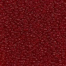 Margele de nisip Miyuki 15/0  0141 Transparent Red — Imaginea 1