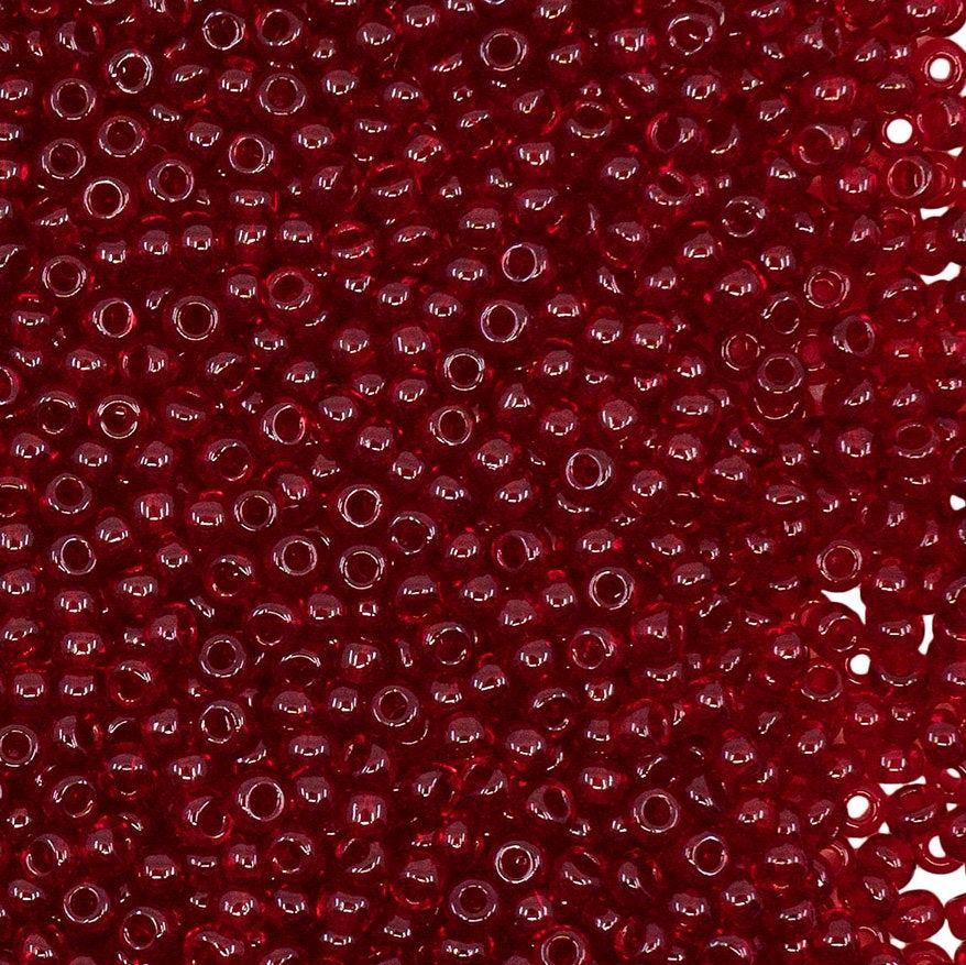 Margele de nisip Preciosa Ornela 12/0 19001/90090 Transparent Dk. Red — Imaginea 1
