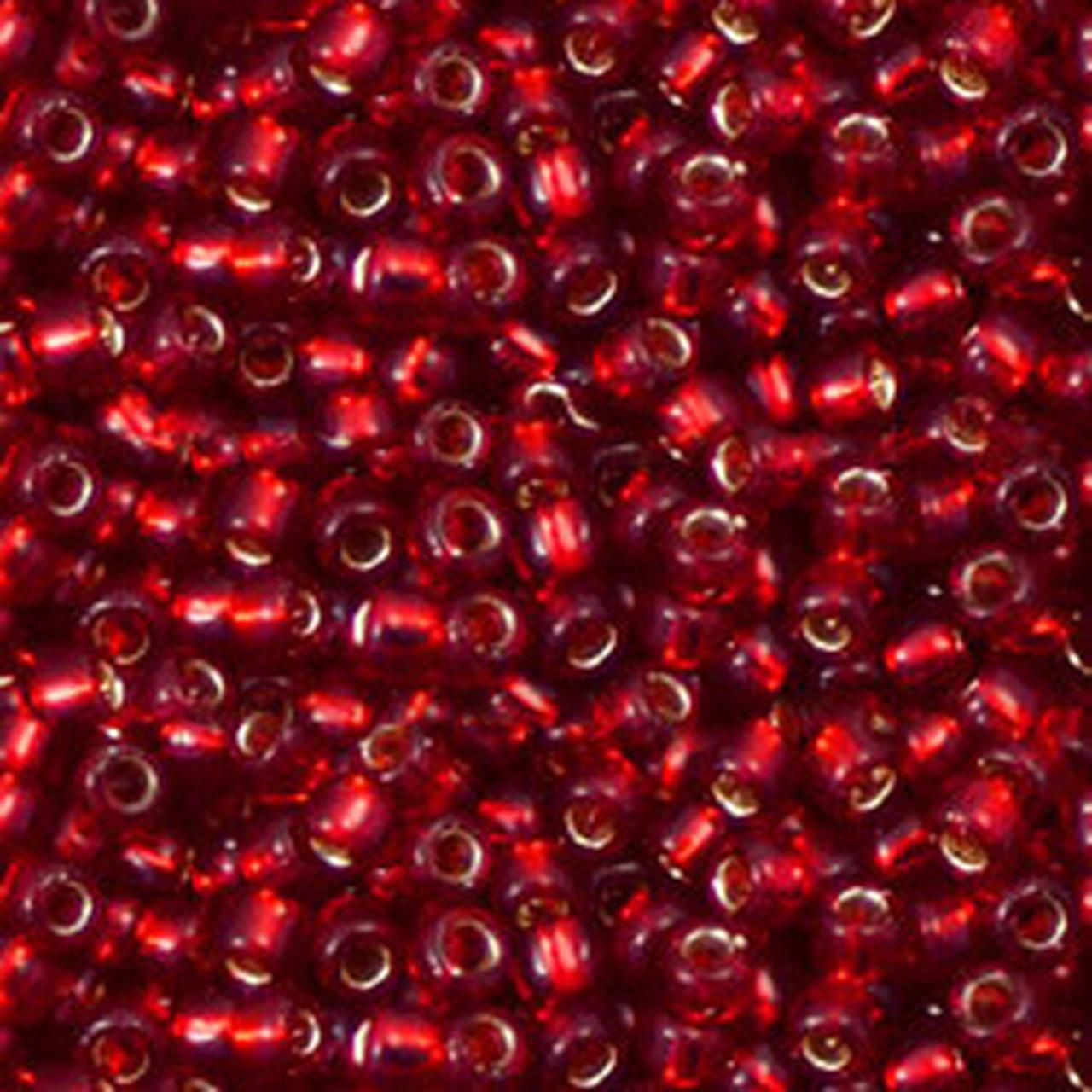 Margele Toho 15/0 0025C Silverlined Ruby — Imaginea 1