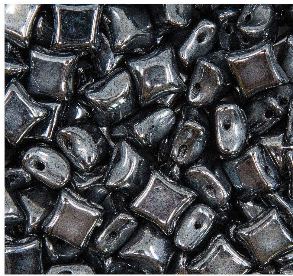 Margele Wibeduo 8x8mm 23980/14400 Jet Hematite — Imaginea 1