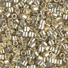 Delica 8/0 DB81831 Duracoat Galvanized Silver — Imaginea 1