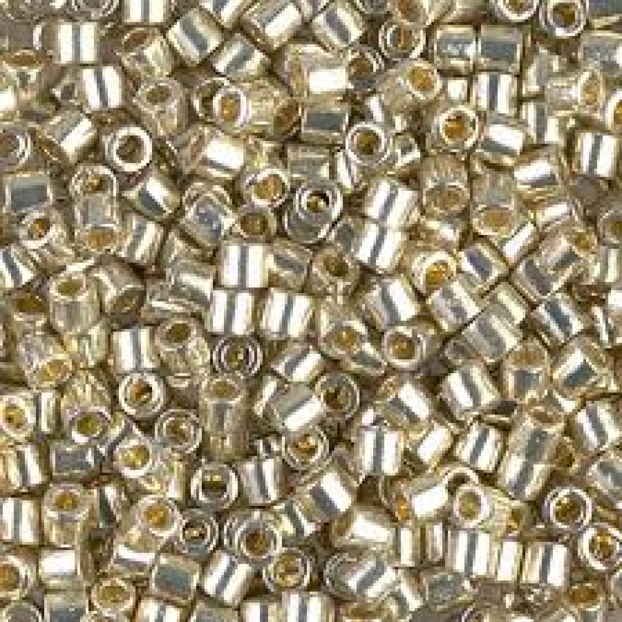 Delica 8/0 DB81831 Duracoat Galvanized Silver