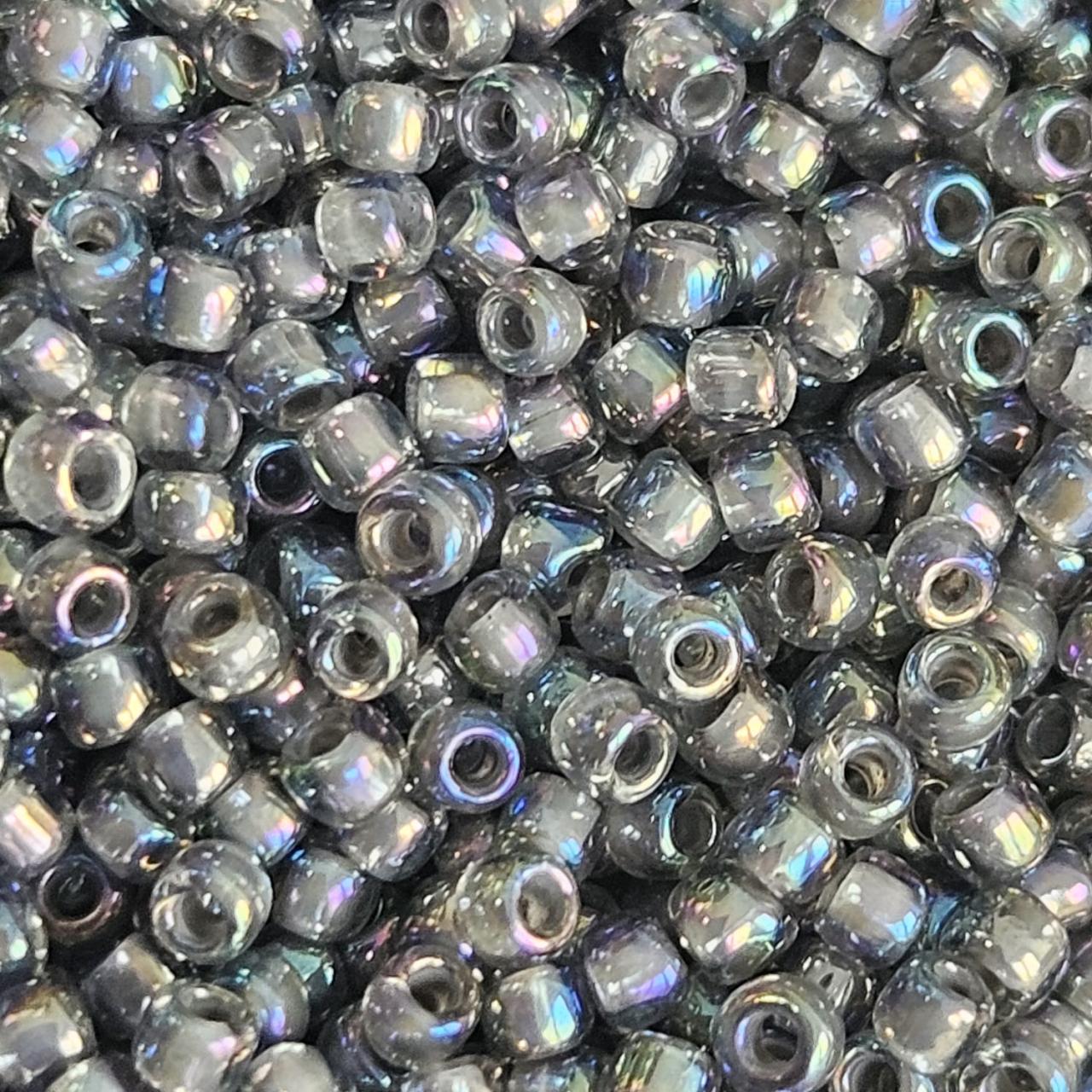 Margele Toho 11/0 1820 Inside Color Rainbow Gray/ Opaque Gray Lined