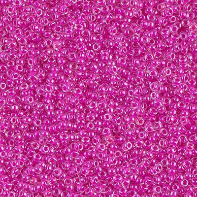 Margele de nisip Miyuki 15/0  0209 Fuchsia Lined Crystal — Imaginea 1