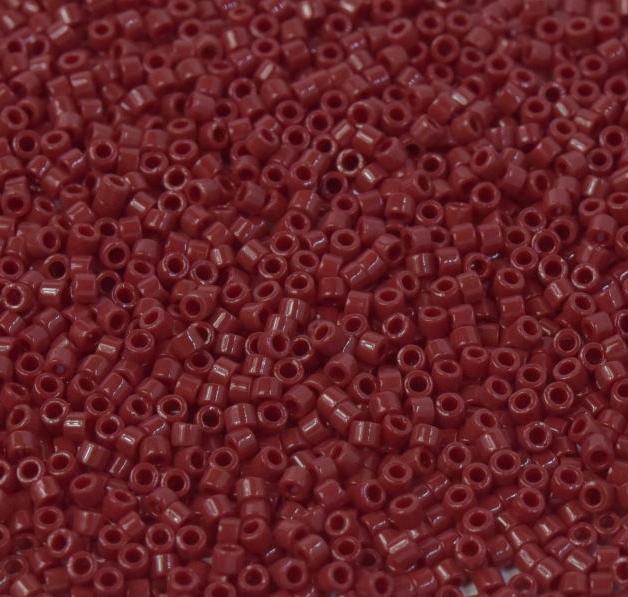 Delica 11/0 DB1140 Opaque Cherry Red — Imaginea 1