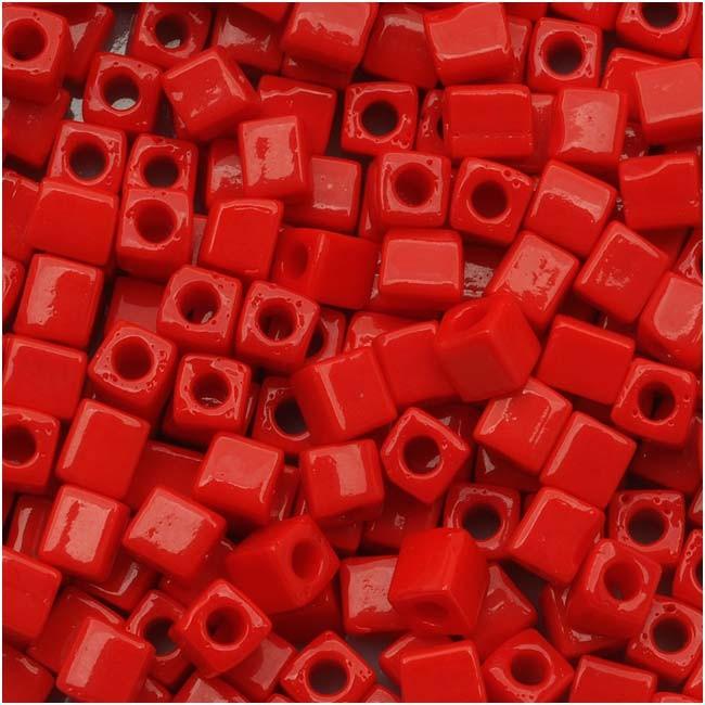 Miyuki Cube 1.8mm 0408 Opaque Dark Red — Imaginea 1