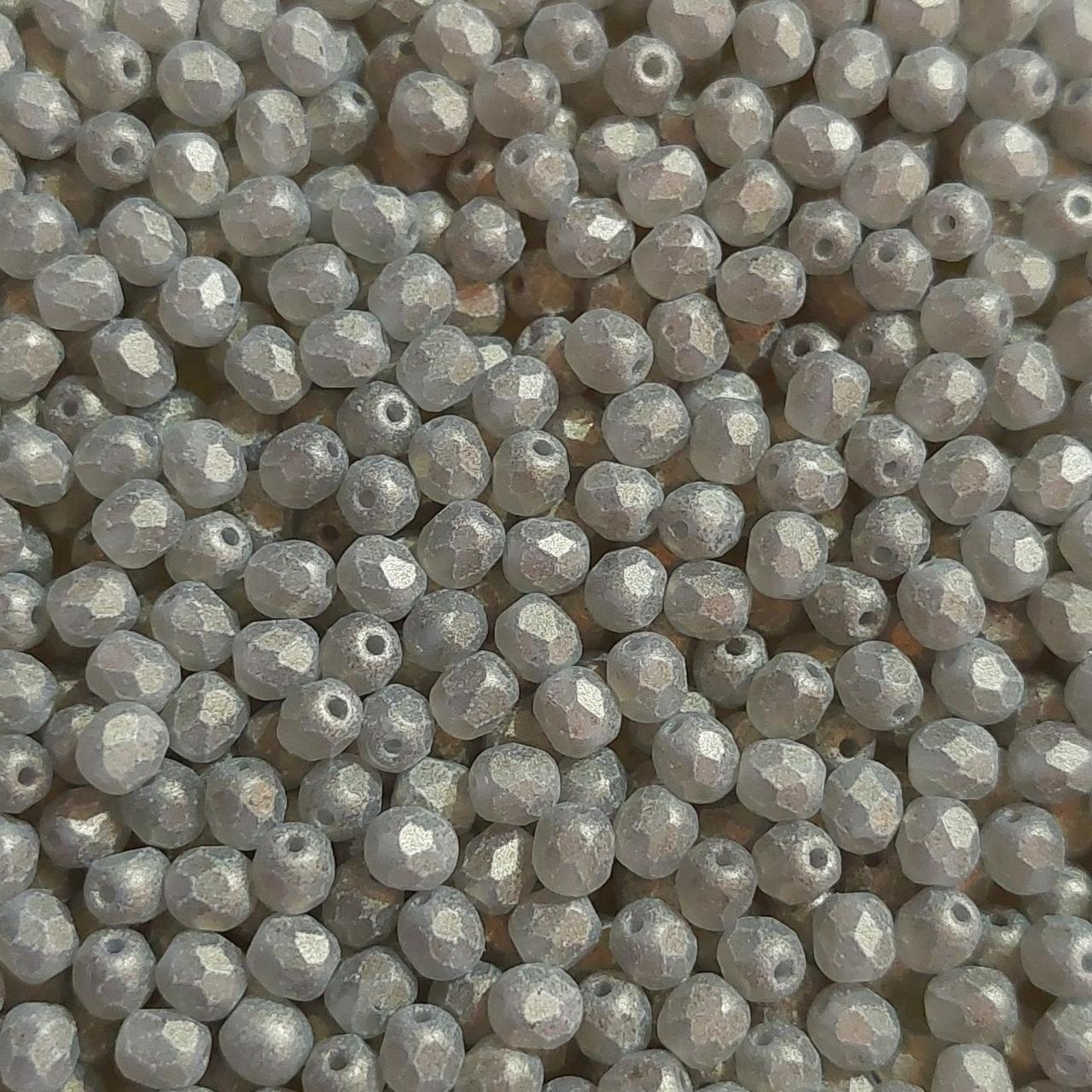 Margele Cehesti Fire-Polish 4mm S6C40010 Sueded Gold Black Diamond