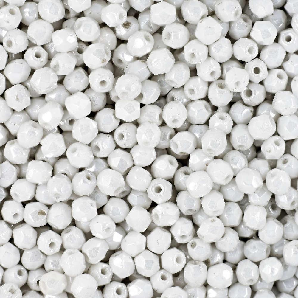 Margele Cehesti Fire-Polish 4mm 02010 Alabaster — Imaginea 1