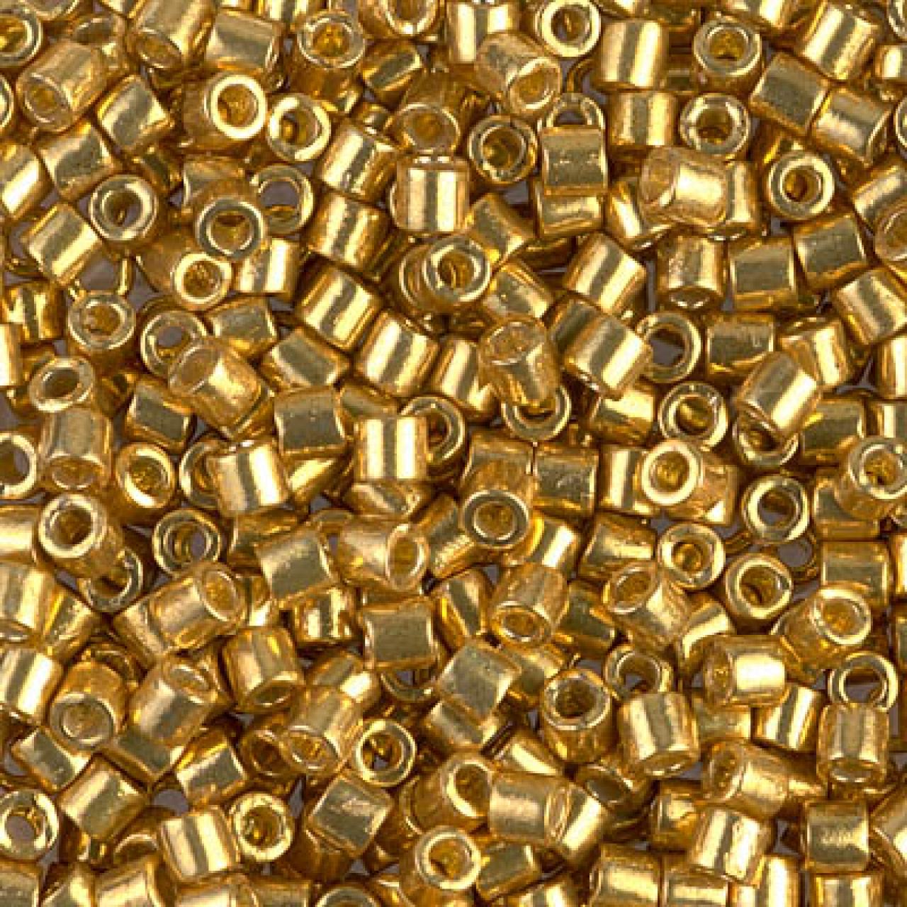 Delica 8/0 DB81832 Duracoat Galvanized Gold