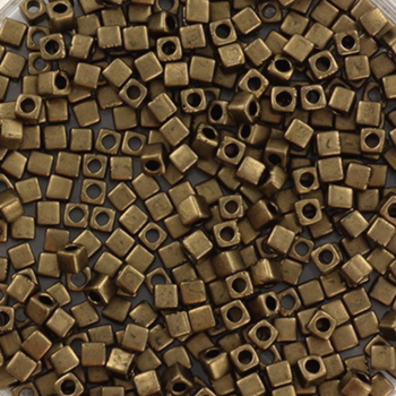 Miyuki Cube 3 mm Matted Metallic Dk. Bronze 2006