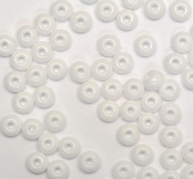 50gr Preciosa 8/0 19001/03050 Opaque White — Imaginea 1