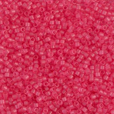 Delica 11/0 DB0780 Dyed Transparent Bubble Gum Pink Semi-Matted — Imaginea 1